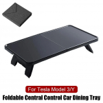 Tesla Y jaoks Kokkupandav keskkonsooli v&auml;ike laud Aluse Tarvikud +Silikoonist S&ouml;&ouml;gilaud Sisekujundus ABS Liist C2V3