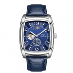 ONOLA Populaarseimad luksuslikud moodsad meeste k&auml;ekellad helendavad ruudukujulised mehaaniline skelett Sport veekindel meeste automaatne k&auml;ekell valge/Heleroosa