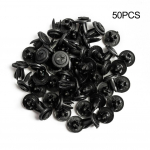 50 pcs Push Pin Clips Parts Accessories Car Exterior 6mm Hole Dia Plastic Rivets must