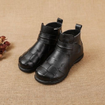 Naiste talvesaapad ehtsast nahast punutud poolkingad naiste kvaliteetsed retro pruunid mustad lumesaapad chaussures femme 35