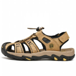 Suvised meeste kingad 2024 Ehtne nahk Meeste sandaalid V&auml;litingimustes Mehelikud rannakleidid Meeste sandaalid Suurused 38-46 sandalette de plage 38 liiva