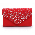 Mood naiste pidu Brial &Otilde;htune Clutch K&auml;ekott Rahakott Diamante Naiste kotid 21*5*13cm punane
