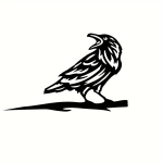 Rustikaalne metallist ronklinnu siluett &ndash; ainulaadne v&auml;liaiakaunistus, ideaalne kodune kingitus, ideaalne aiapeo kaunistamiseks must