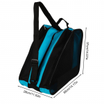 Kaasaskantav rulluiskude kott Uisutamiskott Suure mahutavusega hingav laste rulluiskude kott Uisud Hoiukott Uisujalatsite kott must