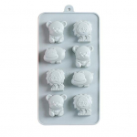 &Scaron;okolaadivorm, mida on lihtne puhastada isetegemise k&uuml;psetusmultikas Mugav lapsep&auml;rane keskkonnas&otilde;bralik koogivorm koju roosa