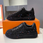 Uued Mehed Naised Rhinestone muster K&otilde;ik sobivad br&auml;ndi kingad Naiste Causal Flats Loafers Sport Jalutustossud Zapatos Hombre 35 must