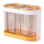 N&otilde;udehoidja S&ouml;&ouml;giriistade &auml;ravool Kahe kambriga l&auml;bipaistev seinale kinnitatav s&ouml;&ouml;gipulgad hoidik lusikas kahvel &auml;ravoolu hoiuresti korraldaja oranž