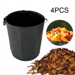 4Pcs Reusable Garden Leaf Bags Yard Waste 300L Capacity with Handles Easy to Clean Gardening