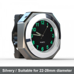 Mootorrattakellad 22&ndash;28 mm juhtrauda IPX7 veekindlast alumiiniumist kellaaeg Yamaha Kawasaki Honda Suzuki tarvikutele punane