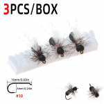 6tk/Box Fly Fishing Flies Dry Fly Black Foam Ant j&otilde;eforelli, paankala, bassi, harjuse ja karpkala lantide jaoks