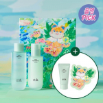 Hanyul Artemisia Moisture Soothing 2-piece Set (Toner 150ml + Fluid 125ml + Cream 15ml + 20 cotton pads + card)