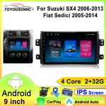 Android 13 autoraadio Suzuki SX4 2006-2013 Fiat Sedici 2005-2014 jaoks Multimeedia videopleier Navigatsioon 2din Carplay Stereoheli 4 core 1GB+32GB carplay