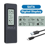 M.2 NVMe SATA SSD &uuml;mbris Kahe protokolli NVMe SATA kuni USB 3.2 10 Gbps NVMe PCI-E M.2 SSD &uuml;mbrise tugi UASP k&otilde;vakettale