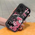 Pehme silikoonist ruudukujulise redeliga printimismustriga telefoni korpus, t&auml;iskaanega kaamera p&otilde;rutuskindel kaitse kummist &uuml;mbris Xiaomi Redmi jaoks Redmi Note 10 5G valge