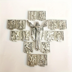 Katoliku Jeesus DIY Kujud Rist Puit 14 Kurba Teed Staatus Kristus Tsinkisulami Aksessuaarid Palve Kodu Kaunistus