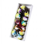 12 tk Aiandusk&auml;sit&ouml;&ouml; linnumudel Puukaunistus Mini kunstvahust linnusuled Vahtlinnud Aialindude kaunistused isetegemiseks