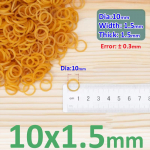 L&auml;bim&otilde;&otilde;t 10-60 mm laius 1,5 mm Kollane k&otilde;rge elastsus kummipaelad Varustused venivad lateksr&otilde;ngad kodukontori kirjatarvete jaoks 100Pcs