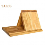 Puidust raamaturiiuli korraldaja koos pildiraamiga puidust lauaarvuti kolmnurkne raamatuhoidja kodukontori sisustus