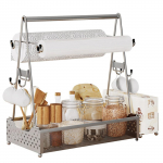 &Otilde;ues kasutatava grilliresti maitsestamisresti t&ouml;&ouml;laua sojapudeli maitsestamise paberr&auml;tikuplaadi hoiustamisriiuli tarvikud One Size must