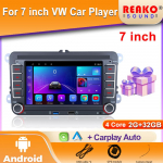 7 Autopleier Volkswagen VW CC Passat B7 Polo Golf 5 6 Jetta mk5 mk6 jaoks Mirrorlink FM WIFI GPS RDS Juhtmevaba Carplay 4 core 2GB+32GB carplay