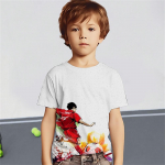 Jalgpall 3D tr&uuml;kitud T-s&auml;rk Lastele S&uuml;nnip&auml;evad Spordis&auml;rgid Beebir&otilde;ivad Poistele T&uuml;drukutele Vabaaja T-s&auml;rgid Top Tee 100