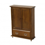 Youshengi miniatuurne puidust riidekapp 1:12 Nukumaja m&ouml;&ouml;bli riidekapp Euroopa Retro mini kaheukseline kapp nukumaja sisekujunduseks parkkoor