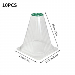 10 tk l&auml;bipaistev taimekaitsekate seemikute kasvukate Reguleeritav ventilatsioonikaas takistab tigude putukakindlat kaitset