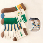 5 Paari Lastesokid Moodsad t&auml;htedega Niiskust imavad ja hingavad nahahooldussokid Meeskonna sokid Sportlikud sokid 1&ndash;16 a. 1-4 year(10-14 cm)