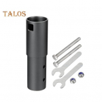 Seinakinnituse adapteri kronstein, tugev kandev&otilde;ime, lihtsa paigaldusega toruadapteri alumiiniumsulamist kinnituskomplekt Starlink Dish V2 jaoks must