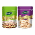 Happilo Premium Nuts Combo 400g (Premium terved india p&auml;hklid 200g ja California mandlid 200g)