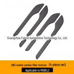 Tesla Model 3 uue versiooni s&uuml;sinikkiust uksek&auml;epideme kleebis ja kaunistus