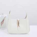 Nahast Trendikas sadulakott Prantsuse kaenlakott ni&scaron;idisainiga Retro lehmanahast Hobuserauakinnitusega K&auml;ekott Small (19x4x12cm) beež