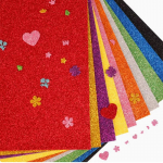 10tk 2MM paksune A4 kullapulbriga lehtmaterjaliga Glitter Bright Sponge Paper Vahtpaber Lasteaed K&auml;sitsi valmistatud