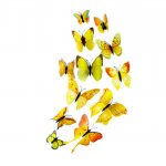 12 tk 3D Butterfly seinakleebised Art Decal PVC kodukaunistuste pood Pulmad isetegemine sinine