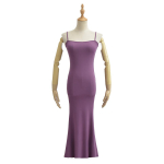 Tasapinnaline rippuv kalasaba kleit naistele 2025. aasta uued naisteriided, &uuml;hev&auml;rvilised kalasabast liibuvad puusa kallistavad seelikud L beige