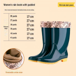 Naiste libisemiskindlad k&otilde;rge s&auml;&auml;rega soojad vihmasaapad - Tasuta saatmine 41