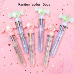 Tagasi koolihooaega 5tk 0,5mm Creative Candy Styling 10 v&auml;rvi litriga pastapliiats k&auml;sipliiats 10 v&auml;rvi pliiats v&auml;ike press pastapliiats Random color 5pcs