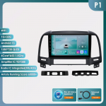 Ossuret 2din Android Autoraadio Hyundai Santa Fe 2 2006 - 2012 jaoks Autoraadio Multimeedia Video M&auml;ngija GPS Navigaator Peaseade intelligentne Carplay Auto RDS P1 4Core 1G 32G AI