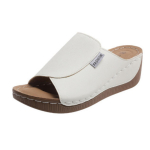 Naiste moekindlad sussid &ndash; mugav kaaretugi, stiilsed hingavad v&auml;lissussid, lahtise varbapaelaga seljakonts Keskmise kontsaga jalussandaalid 38