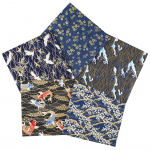 Jaapani stiilis lilleline puuvillakanga komplekt: 5 v&auml;rvi patchwork k&auml;sit&ouml;&ouml;projektide jaoks