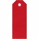 &Eacute;tiquettes cadeaux 3x8 cm - Rouge - 20 pcs