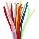 Creotime fil chenille 200 pi&egrave;ces 30 cm 30 cm 9 mm multicolore