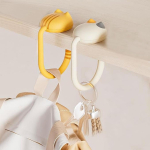 2 tk k&auml;ekoti riidepuud, rahakoti riidepuu lauale, lauakonks, suure tugevusega kotihoidja lauale, rahakoti konks lauale kollane