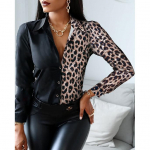 Kevadine ja s&uuml;gisene uus naiste mitmek&uuml;lgne pikkade varrukatega igap&auml;evane t&ouml;&ouml;turu elegantne mugav s&auml;rk, topp XXXL