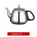 1.2L/1.5L/2L Roostevabast terasest teekannud teekurnaga Suure mahutavusega paksendatud veekeetja Teeserviis Gaas Induktsioon Kodu Telkimine