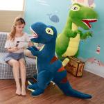 Uus Saabumine 45-90CM Multikakujuline Dinosaurus Pehmed M&auml;nguasjad Tyrannosaurus Nukk Armsad T&auml;idisloomad Lapsed Laste S&uuml;nnip&auml;evakingitused 45cm blue