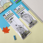 Macaron Color Jelly joonlaud: Mitmeotstarbeline neljaosaline &otilde;pilaskomplekt kolmnurga, nurganurga ja joonlauaga eksamiteks 15cm