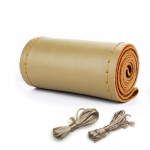 Mikrokiust nahast auto rooli kate koos keermega universaalne libisemisvastane isetehtud k&auml;sitsi &otilde;mmeldud varrukas 36cm 36CM beež