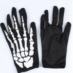 Halloween Skull Bone Skeleton Goth Racing Full Finger Kindad Moe m&uuml;&uuml;k One size