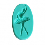 Ballet Girl Silikoonvormi Fondant Cake &Scaron;okolaadik&uuml;psis Kaunistusvormi t&ouml;&ouml;riist roosa